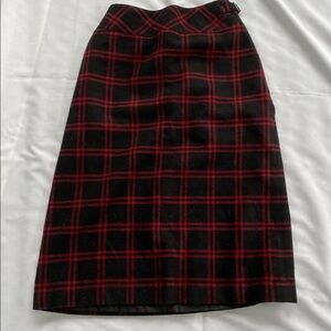 Coldwater Creek Plaid Skirt Size PL Vintage